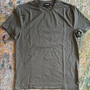 Express Striped Olive Green Shirt